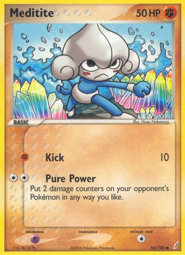Image for Meditite (56/100) [Crystal Guardians] - Pokemon