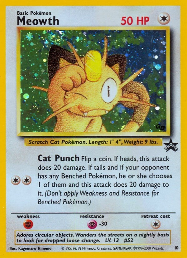 Image for Meowth (10/53) [WoTC Promo] - Pokemon