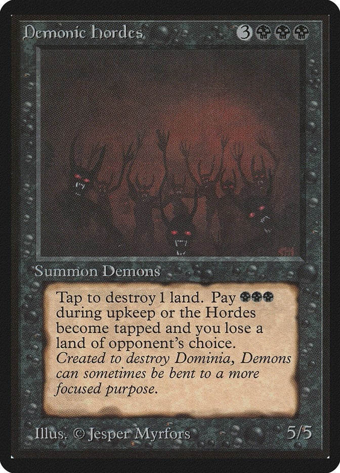 Image for Demonic Hordes [Beta Edition] - Magic: The Gathering