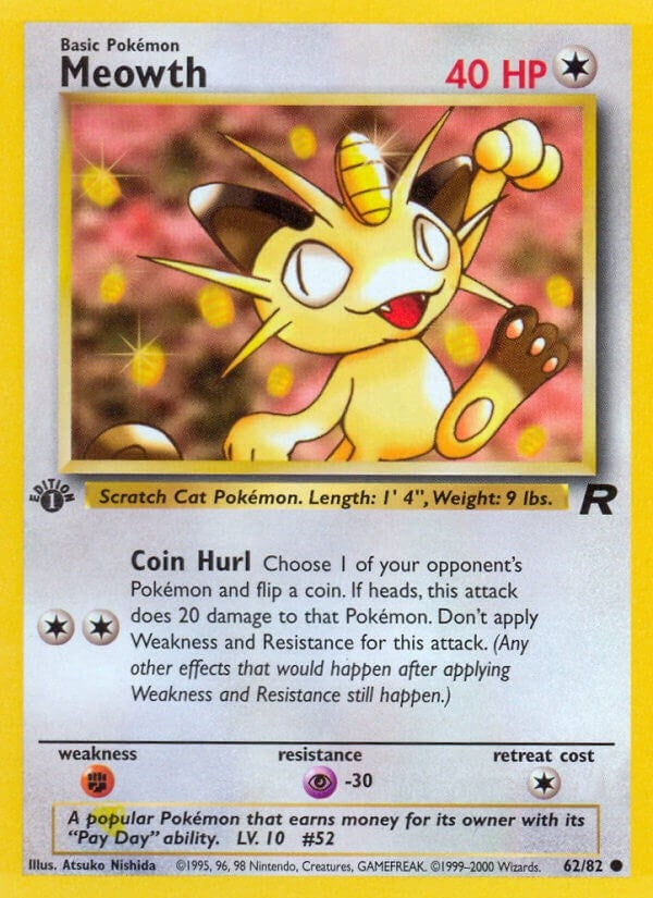 Image for Meowth (62/82) [Team Rocket] - Pokemon