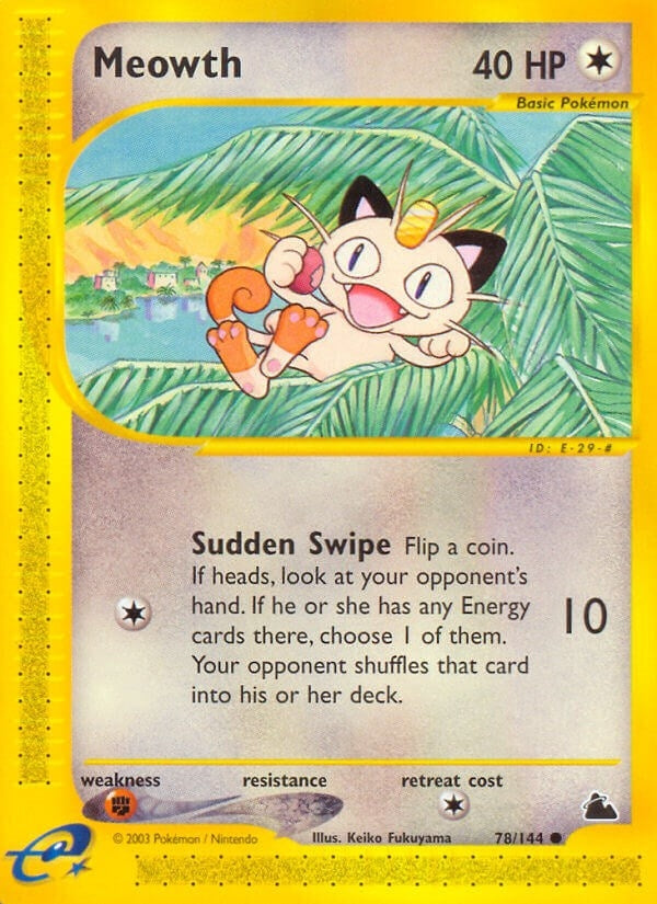 Image for Meowth (078/144) [Skyridge] - Pokemon