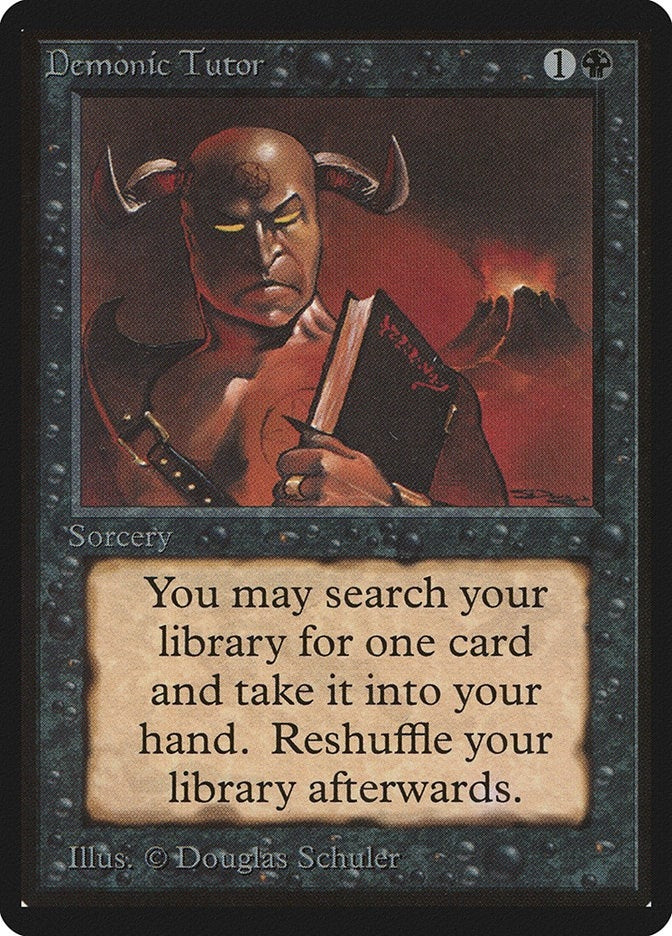 Image for Demonic Tutor [Beta Edition] - Magic: The Gathering