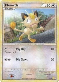 Image for Meowth (#12) (12/30) [HGSS Trainer Kit: Gyarados & Raichu] - Pokemon
