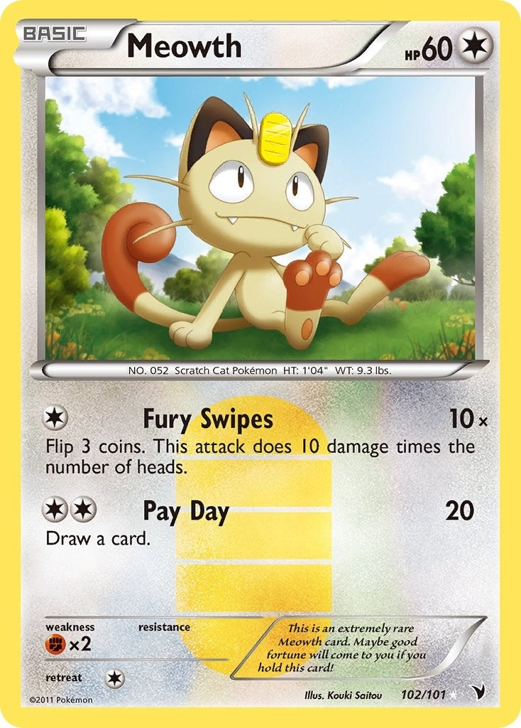 Image for Meowth (102/101) [Noble Victories] - Pokemon