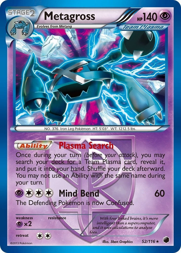 Image for Metagross (Team Plasma) (52/116) [Plasma Freeze] - Pokemon