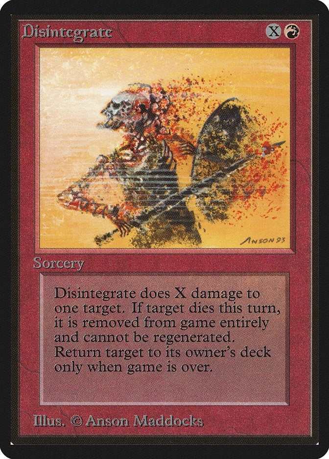 Image for Disintegrate [Beta Edition] - Magic: The Gathering