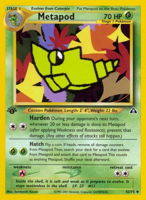 Image for Metapod (42/75) [Neo Discovery] - Pokemon