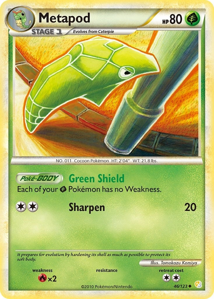 Image for Metapod (46/123) [HeartGold SoulSilver] - Pokemon