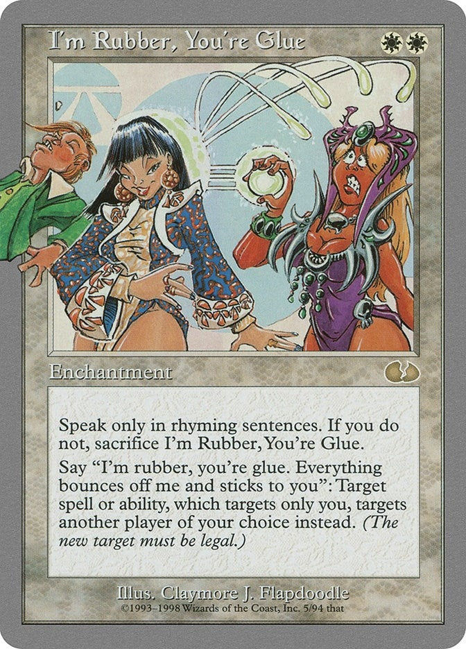Image for I'm Rubber, You're Glue (5) [Unglued] - Magic: The Gathering
