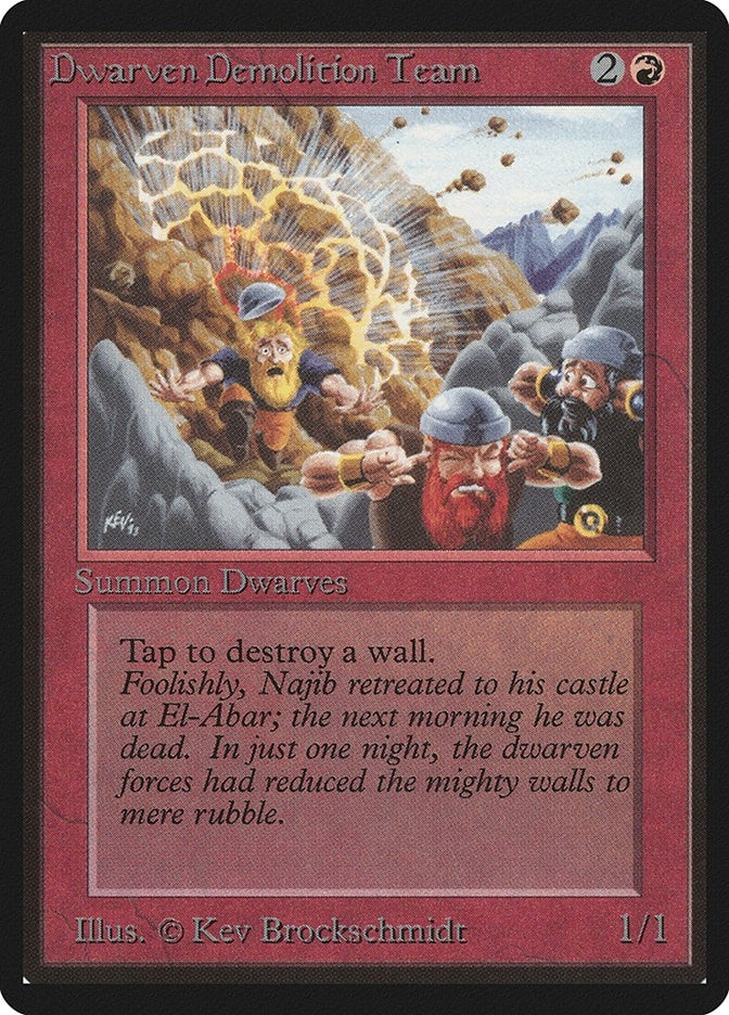 Image for Dwarven Demolition Team [Beta Edition] - Magic: The Gathering
