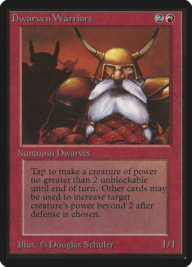 Image for Dwarven Warriors [Beta Edition] - Magic: The Gathering