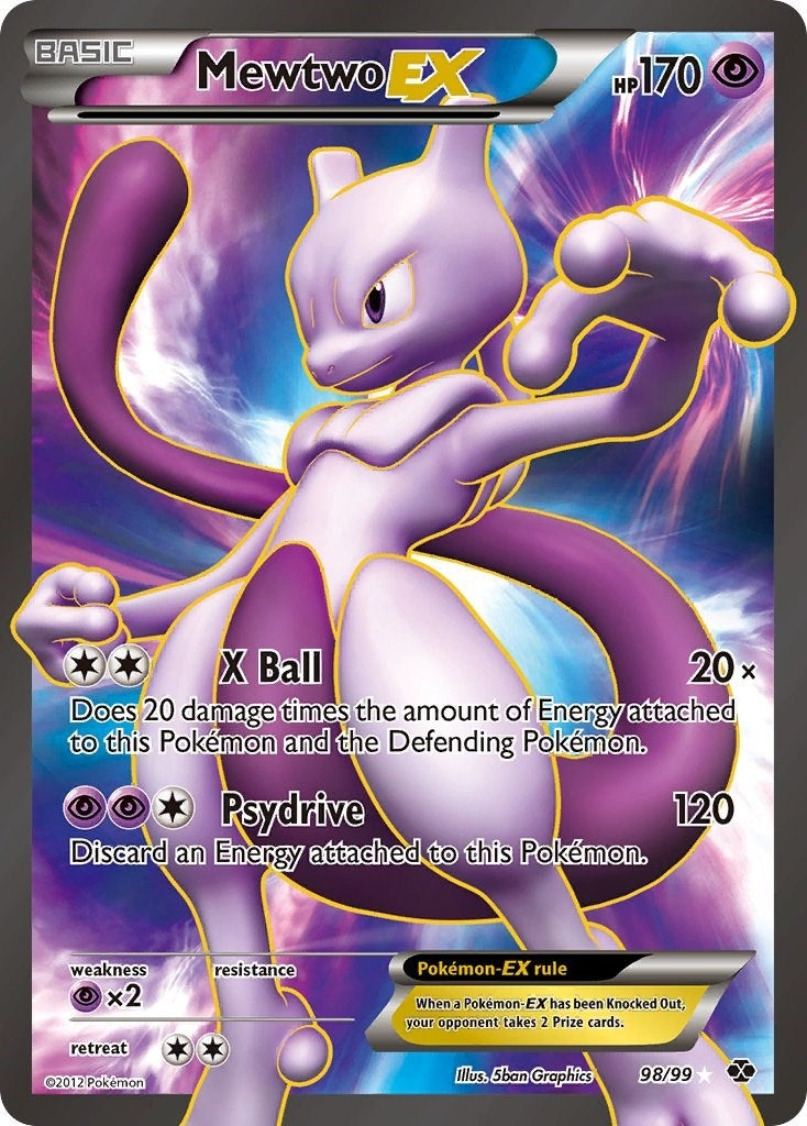 Image for Mewtwo EX (98 Full Art) (98/99) [Next Destinies] - Pokemon