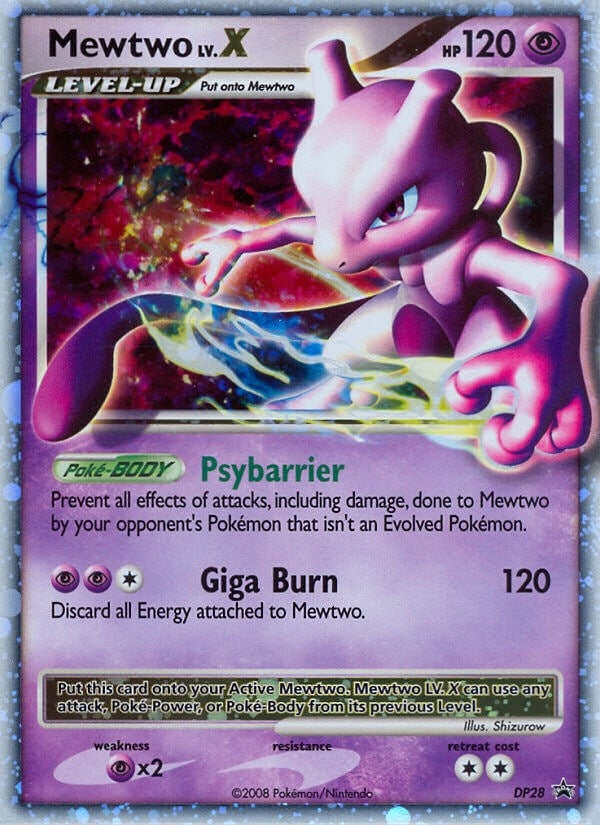 Image for Mewtwo LV.X - DP28 (DP28) [Diamond and Pearl Promos] - Pokemon