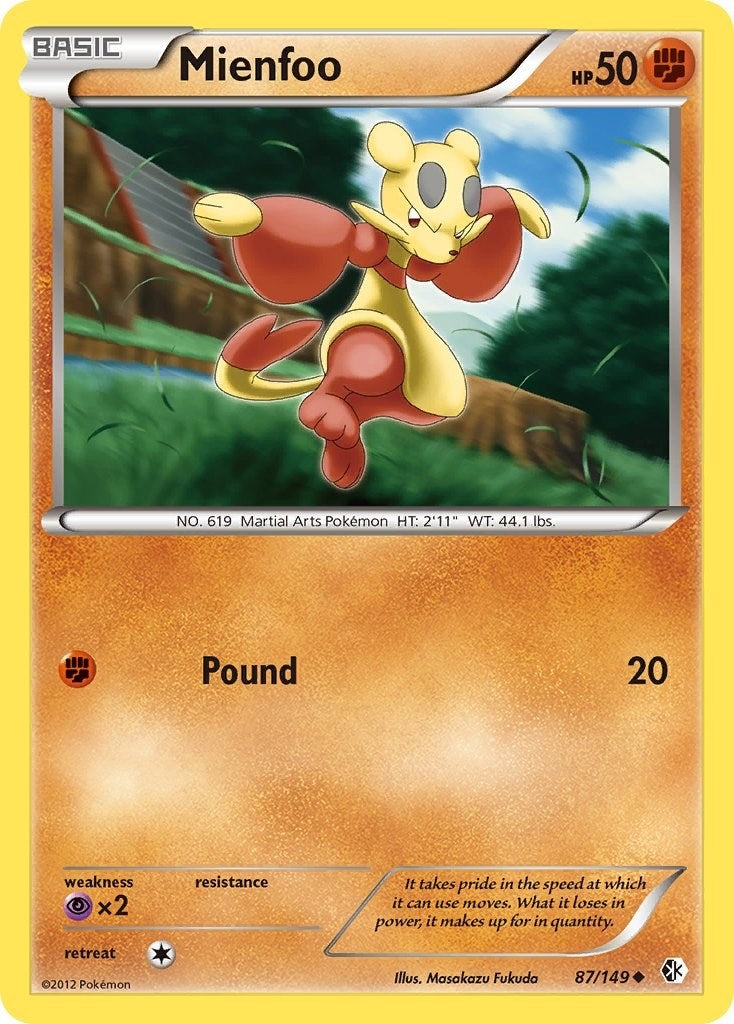 Image for Mienfoo (87) (87/149) [Boundaries Crossed] - Pokemon