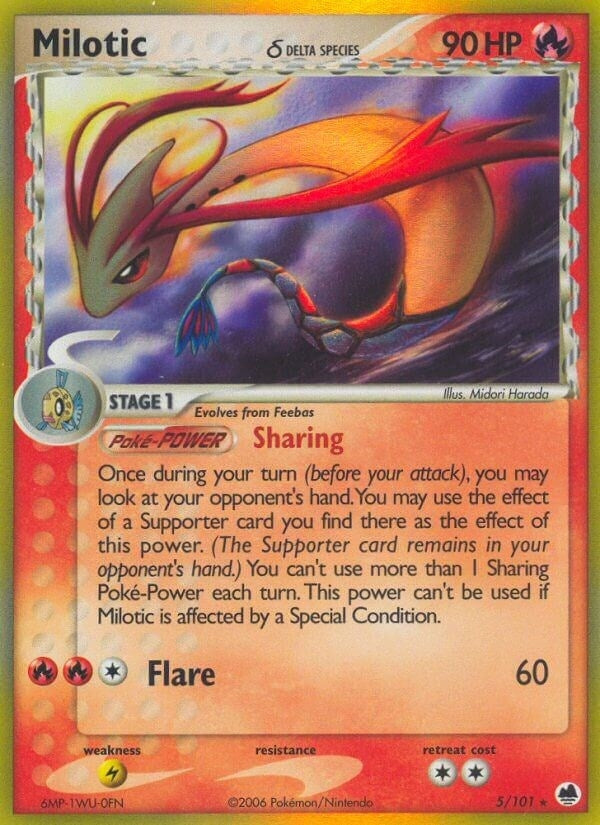 Image for Milotic (Delta Species) (5/101) [Dragon Frontiers] - Pokemon