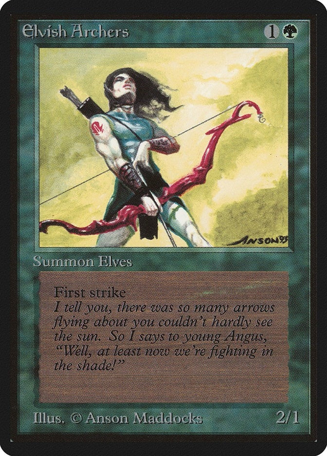 Image for Elvish Archers [Beta Edition] - Magic: The Gathering