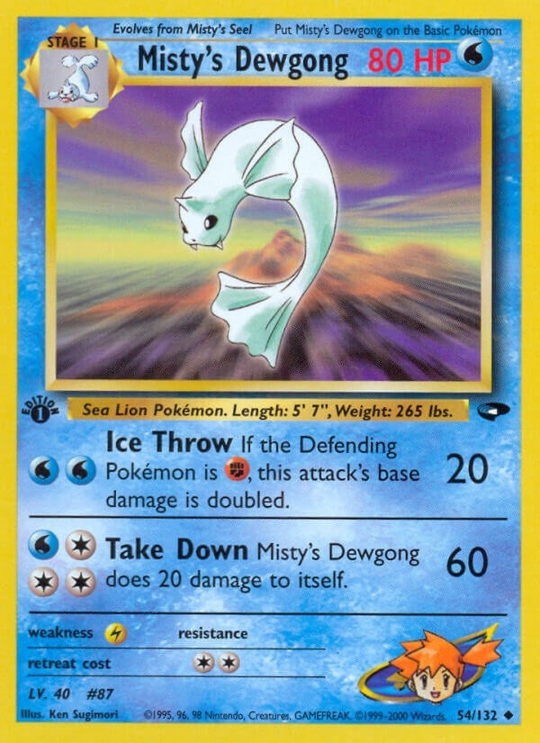 Image for Misty's Dewgong (054/132) [Gym Challenge] - Pokemon
