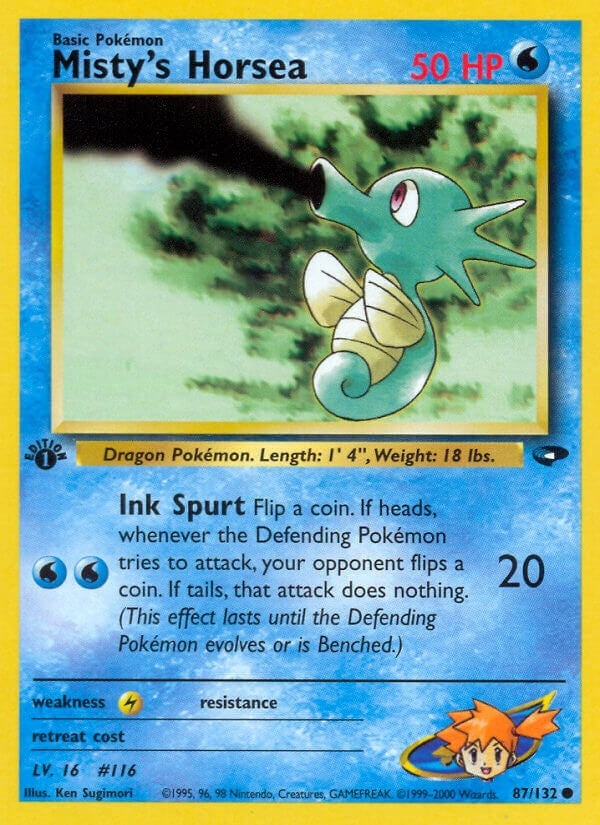 Image for Misty's Horsea (087/132) [Gym Challenge] - Pokemon