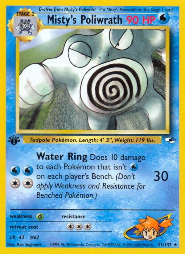 Image for Misty's Poliwrath (031/132) [Gym Heroes] - Pokemon