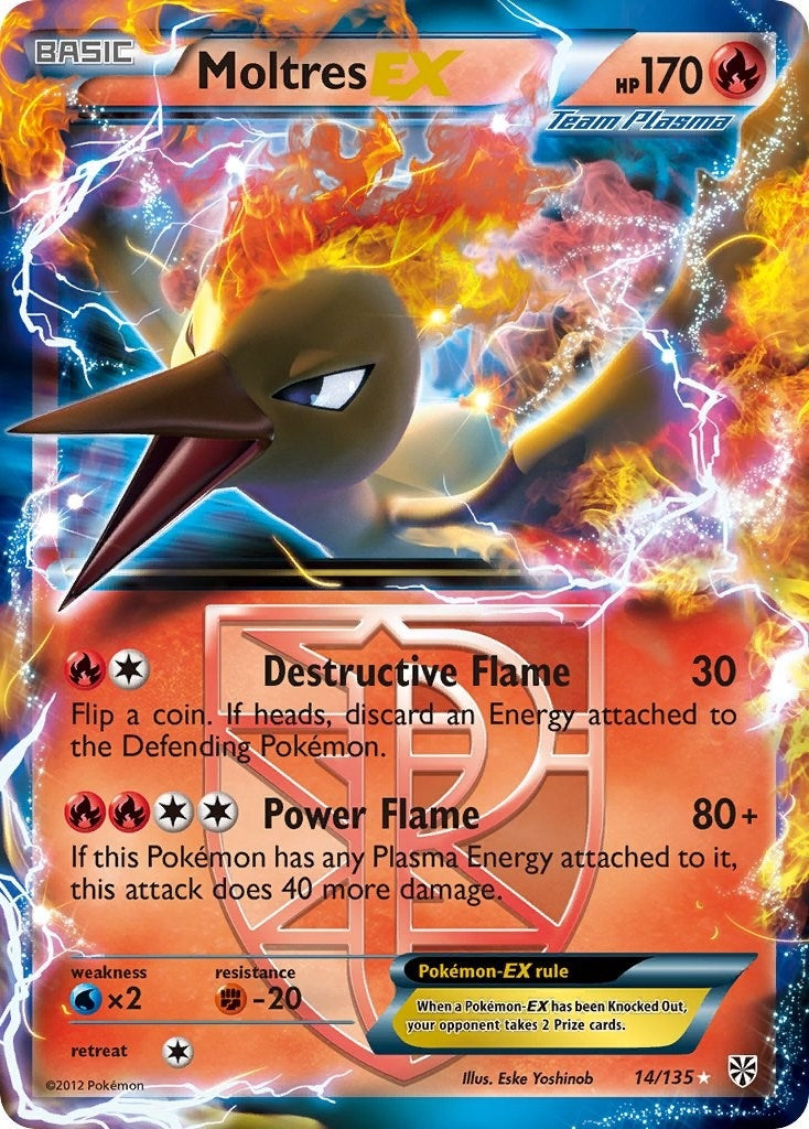 Image for Moltres EX (Team Plasma) (14/135) [Plasma Storm] - Pokemon