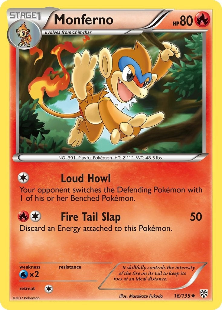 Image for Monferno (16/135) [Plasma Storm] - Pokemon