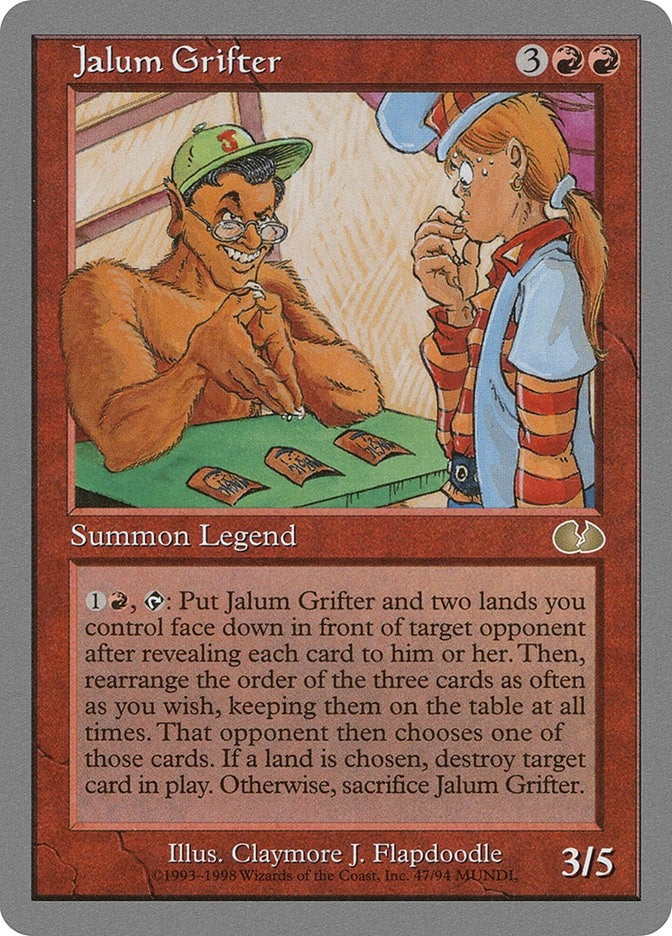 Image for Jalum Grifter (47) [Unglued] - Magic: The Gathering