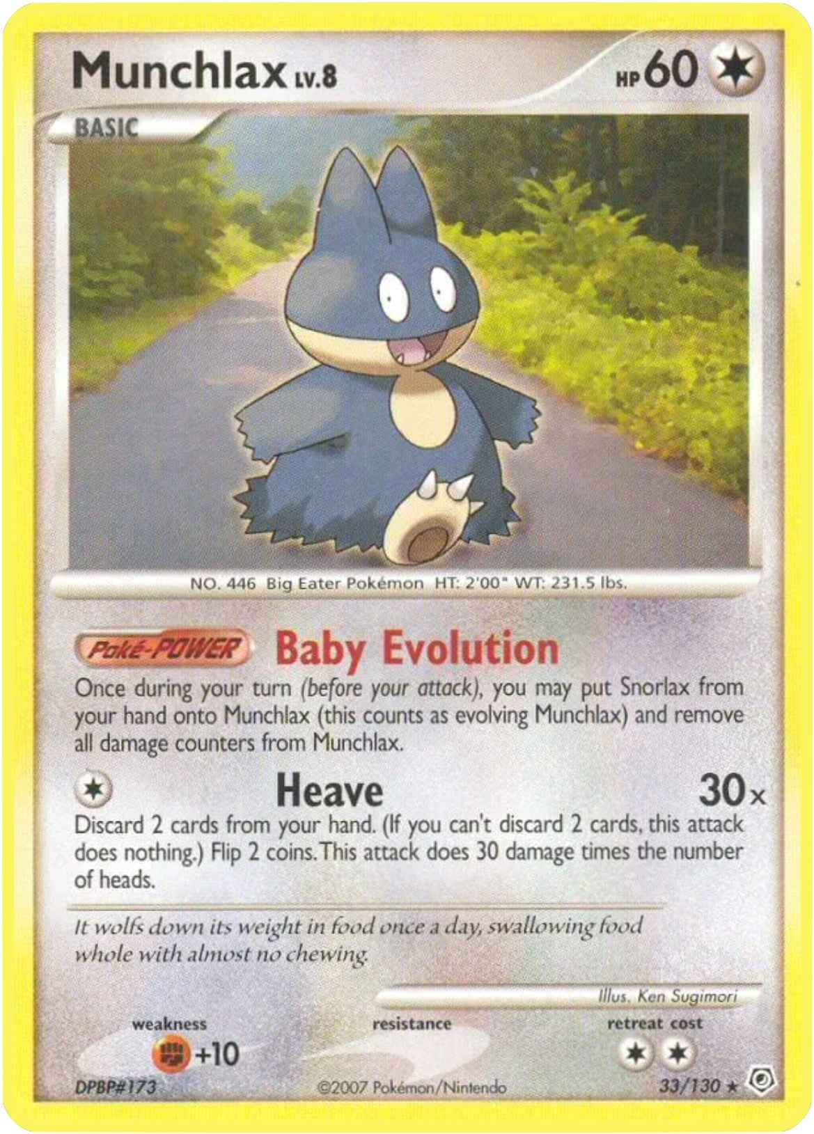 Image for Munchlax (33/130) [Diamond and Pearl] - Pokemon