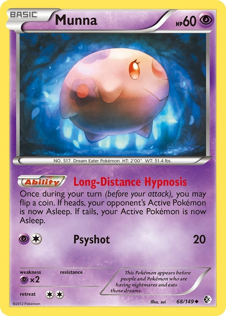 Image for Munna (68/149) [Boundaries Crossed] - Pokemon