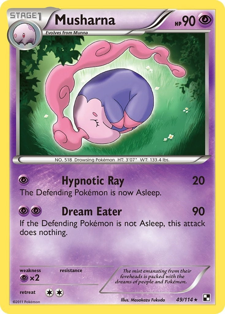 Image for Musharna (49/114) [Black and White] - Pokemon