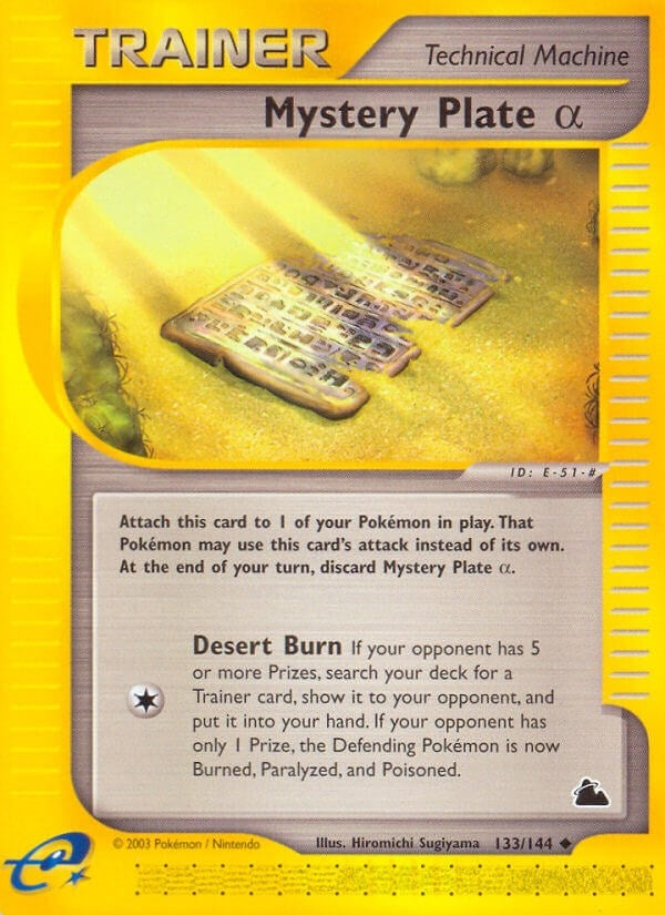 Image for Mystery Plate Alpha (133/144) [Skyridge] - Pokemon