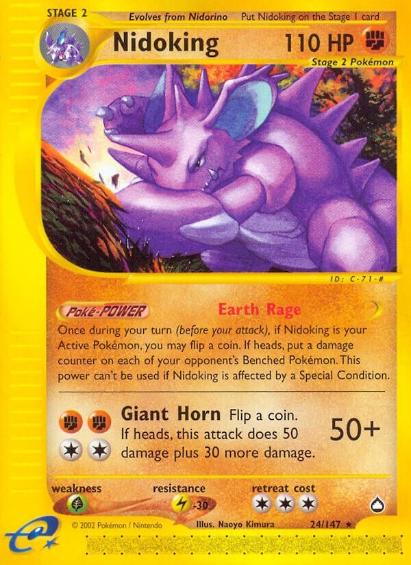 Image for Nidoking (24) (024/147) [Aquapolis] - Pokemon