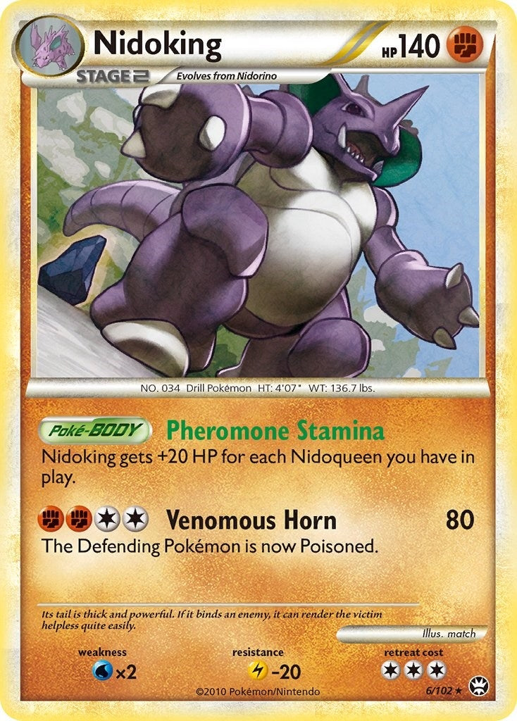 Image for Nidoking (6/102) [Triumphant] - Pokemon