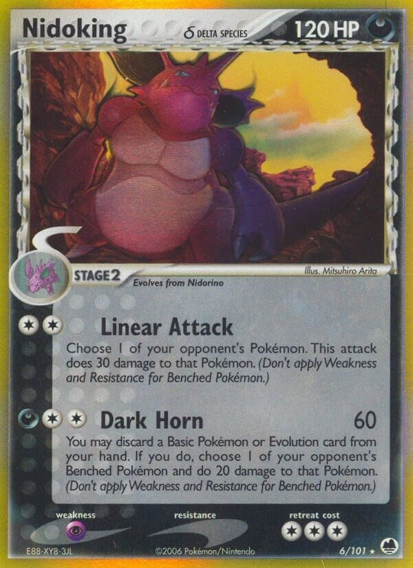 Image for Nidoking (Delta Species) (6/101) [Dragon Frontiers] - Pokemon