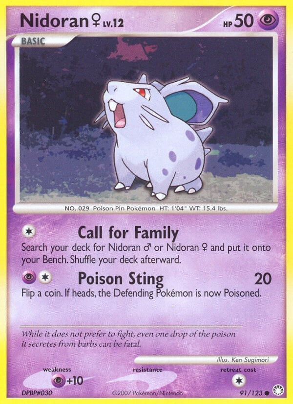 Image for Nidoran F (91/123) [Mysterious Treasures] - Pokemon