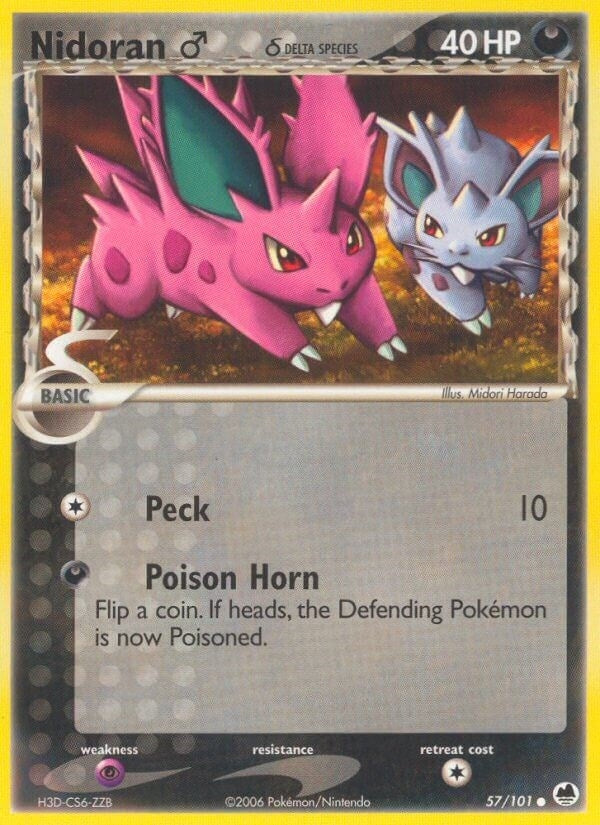 Image for Nidoran M (Delta Species) (57/101) [Dragon Frontiers] - Pokemon