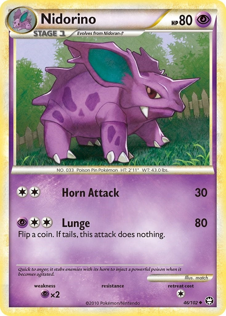Image for Nidorino (46/102) [Triumphant] - Pokemon