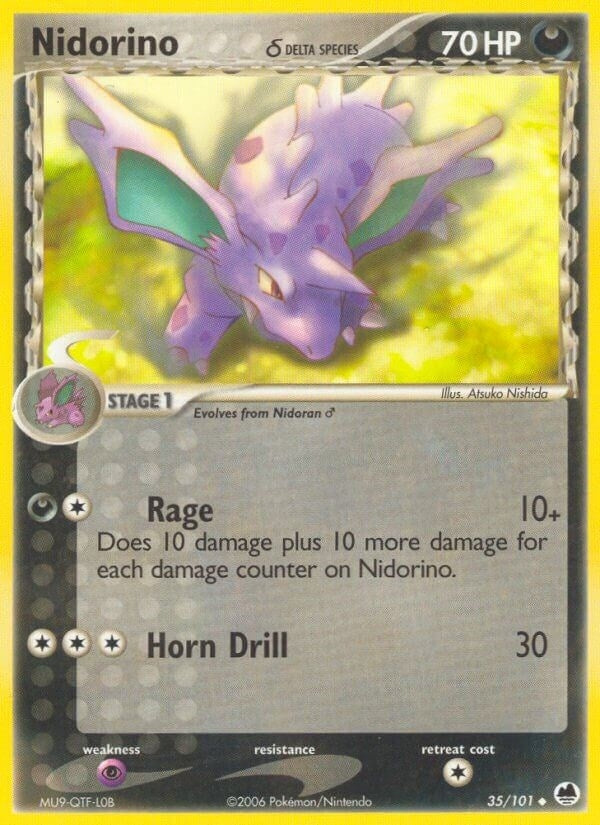 Image for Nidorino (Delta Species) (35/101) [Dragon Frontiers] - Pokemon
