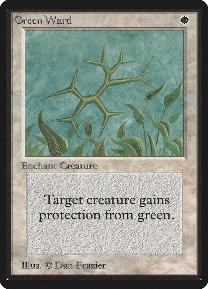 Image for Green Ward [Beta Edition] - Magic: The Gathering