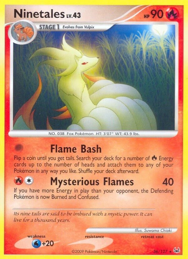 Image for Ninetales (36/127) [Platinum] - Pokemon