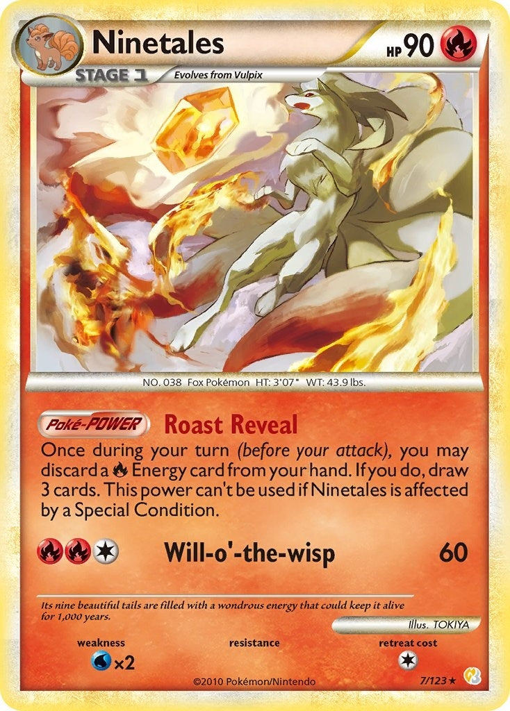 Image for Ninetales (7/123) [HeartGold SoulSilver] - Pokemon