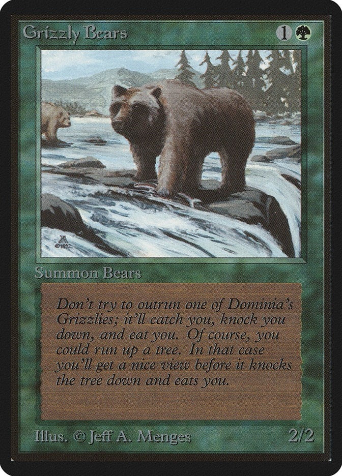 Image for Grizzly Bears [Beta Edition] - Magic: The Gathering