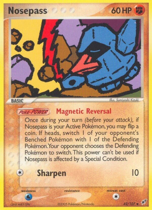 Image for Nosepass (42/107) [Deoxys] - Pokemon