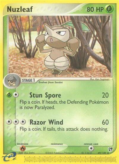 Image for Nuzleaf (49/100) [Sandstorm] - Pokemon