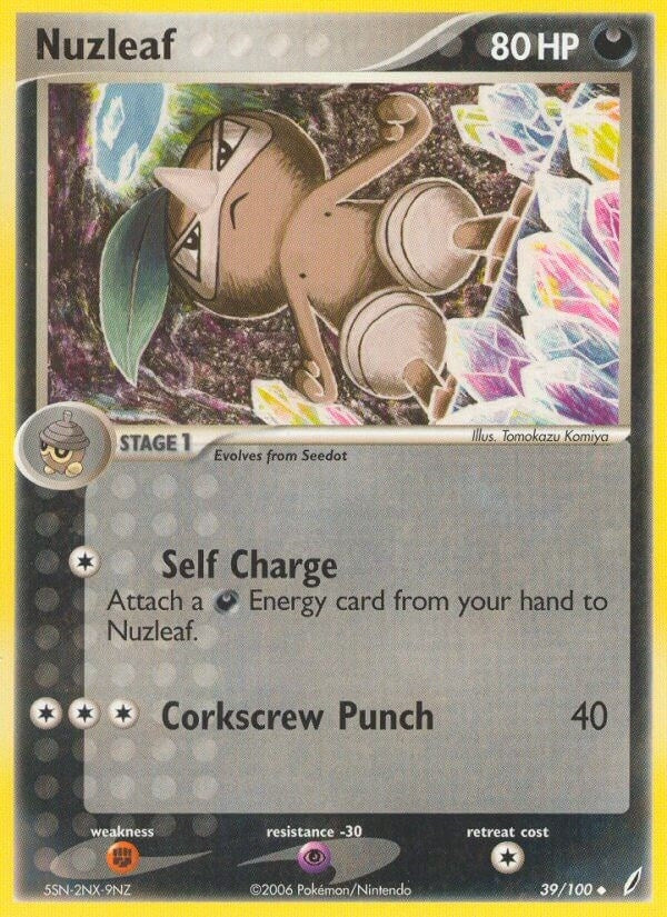 Image for Nuzleaf (39/100) [Crystal Guardians] - Pokemon
