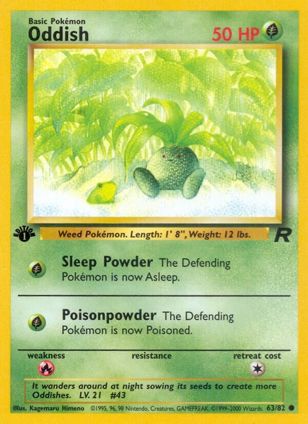 Image for Oddish (63/82) [Team Rocket] - Pokemon