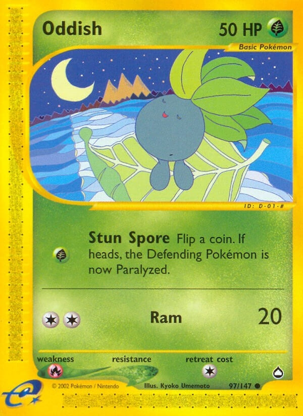 Image for Oddish (097/147) [Aquapolis] - Pokemon