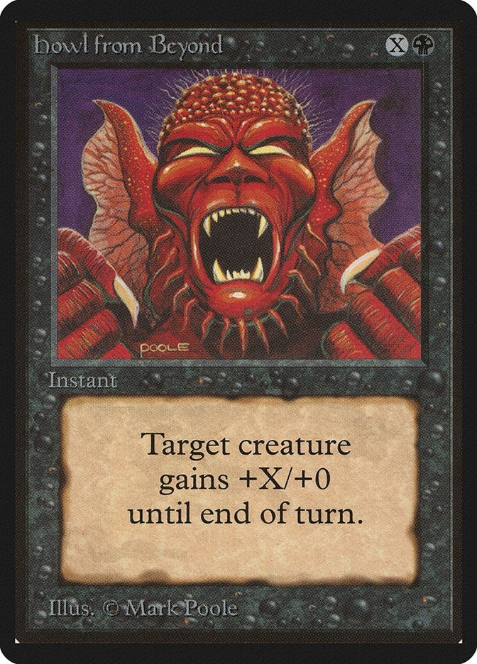 Image for Howl from Beyond [Beta Edition] - Magic: The Gathering