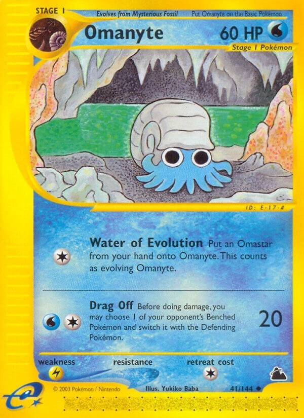 Image for Omanyte (041/144) [Skyridge] - Pokemon