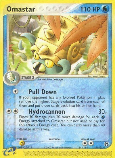 Image for Omastar (19/100) [Sandstorm] - Pokemon