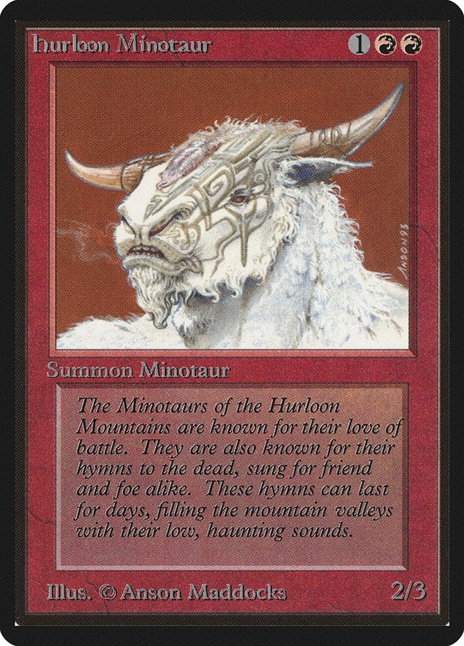Image for Hurloon Minotaur [Beta Edition] - Magic: The Gathering